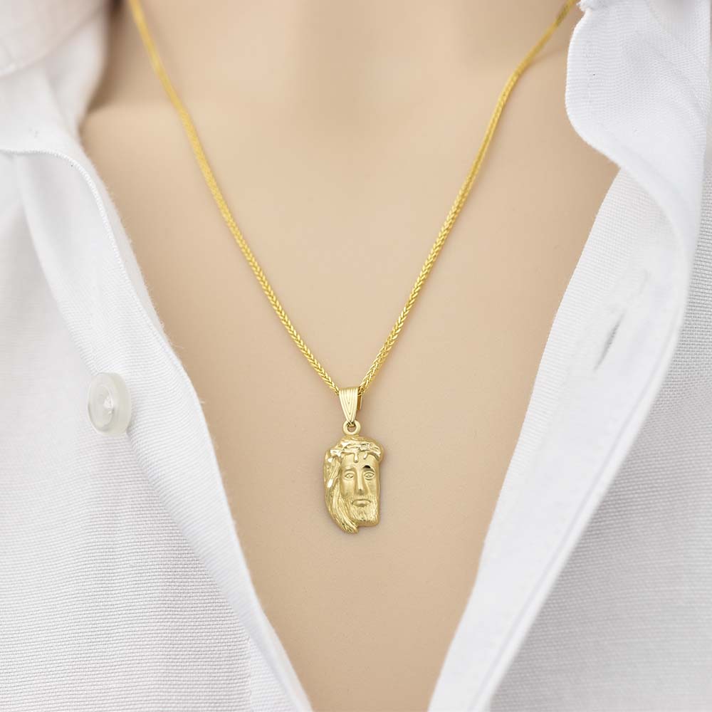 Χρυσό Φυλαχτό Κ14 Με Δύο Όψεις